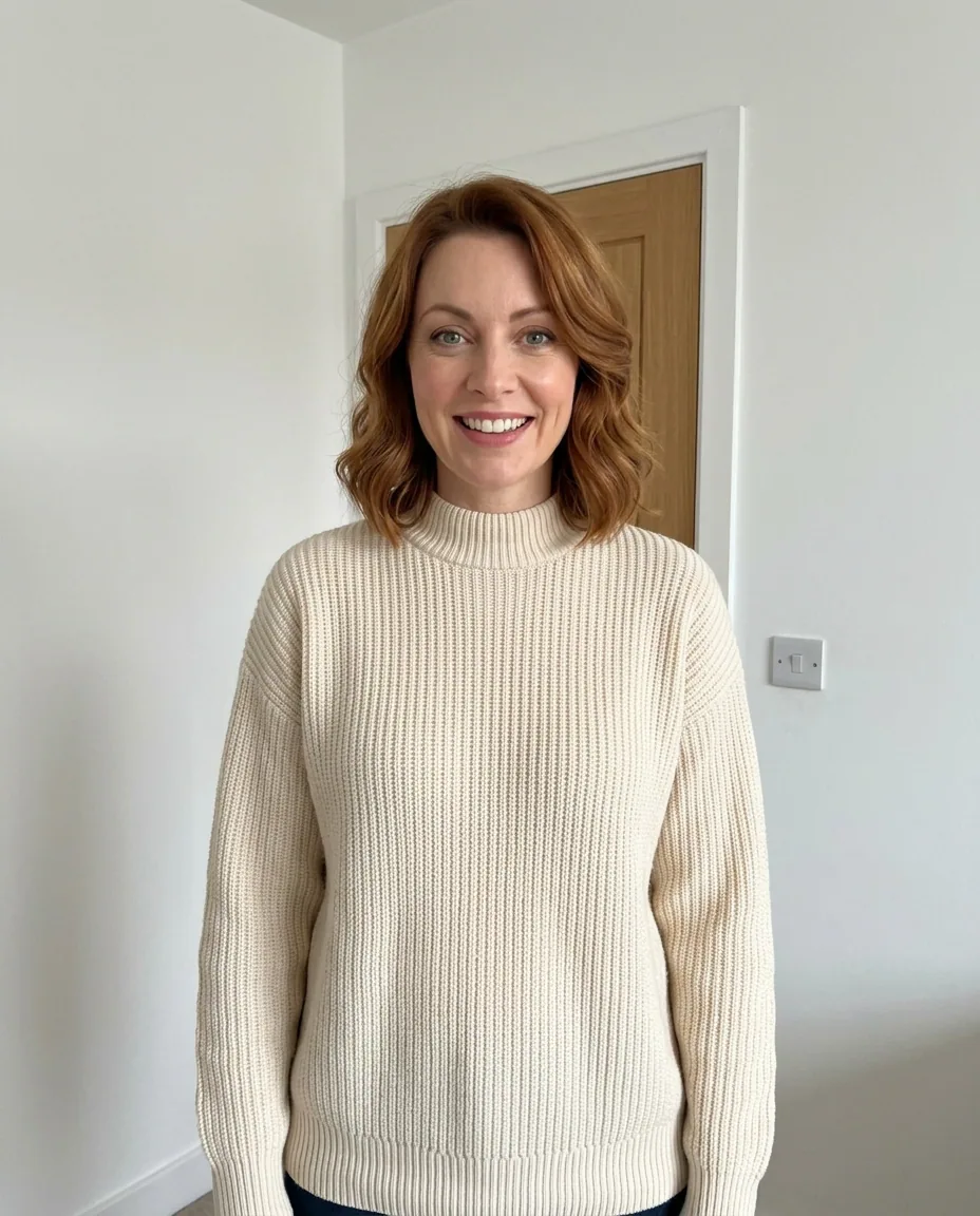The casual snapshot the client sent to the studio, before her sculpture was made